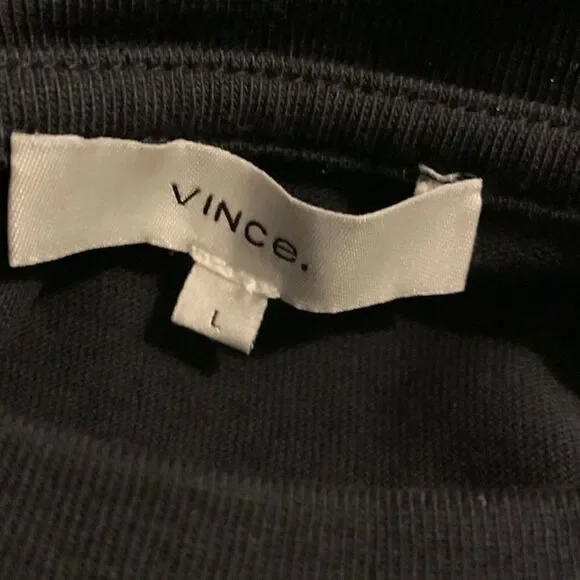 Vince Black Tie Waist Mini Dress | Size L - Picture 7 of 9